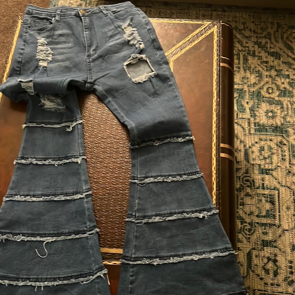 Denim Bell Bottom Jeans new without tags